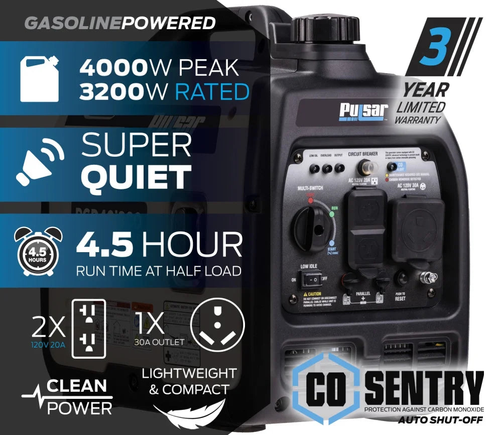 4000-Watt Super Quiet Gas Powered Inverter Generator N846