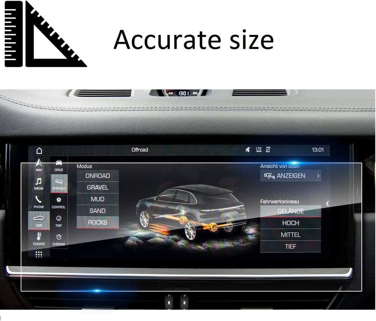 12.3 Inch Tempered Glass Screen Protector U510133
