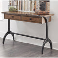 Brown/Black Live-Edge Sofa/Media Console Table J525978