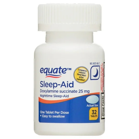 Doxylamine Succinate 25mg Sleep Support Tablets 32 Count F61672
