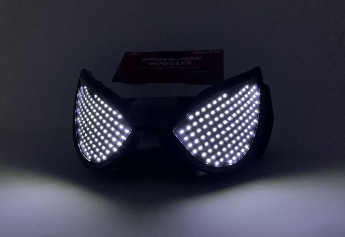 Spider Man Goggles with 17 Digital Expressions U385