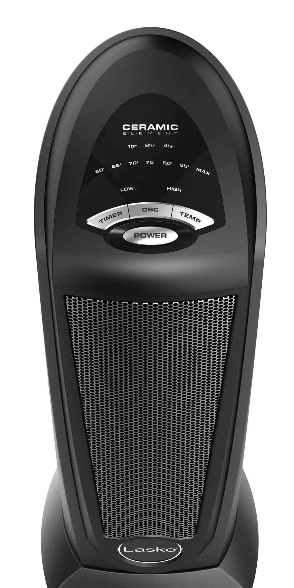 Black 1500W Oscillating Ceramic Tower Space Heater R190