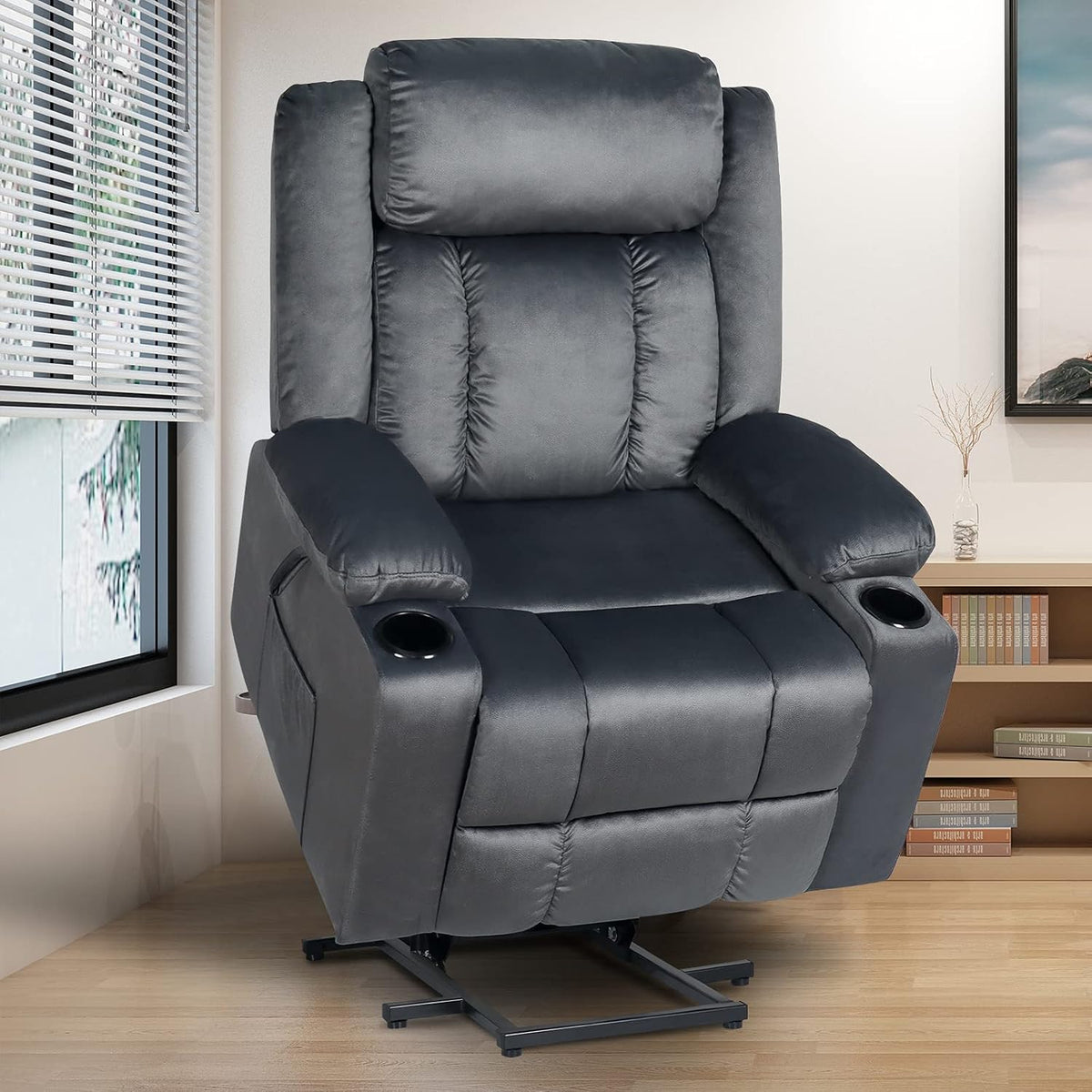 Dual Motor Electric Power Lift Recliner Chair with Adjustable Headrest R612893