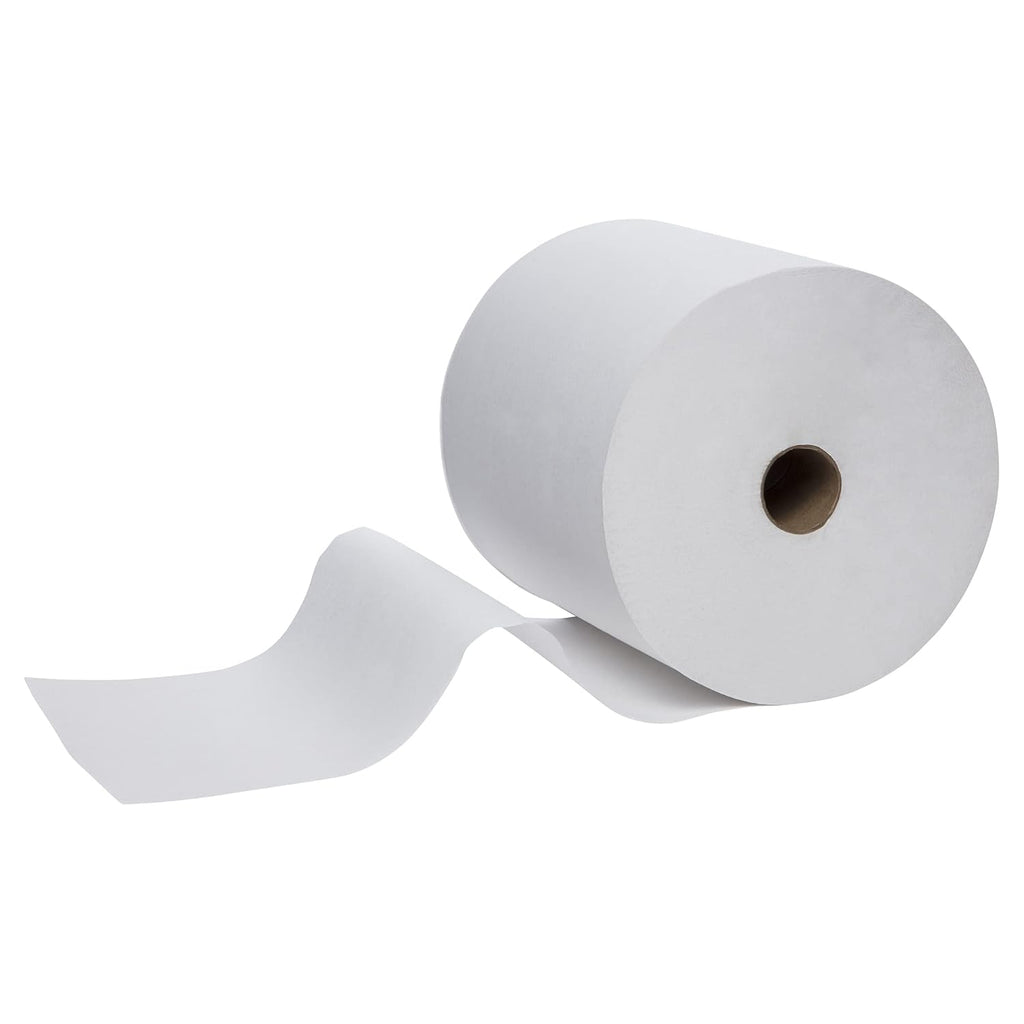 White Hard Roll Paper Towels, 6 Rolls E7842