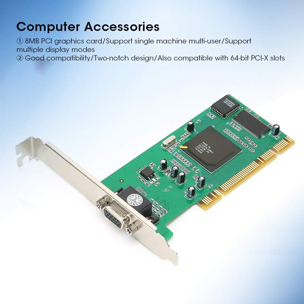 8MB 32Bit VGA PCI Low Profile Graphics Card A350