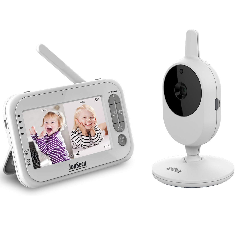 4.3 Inches LCD Split Screen Baby Monitor with Camera and Audio M240289