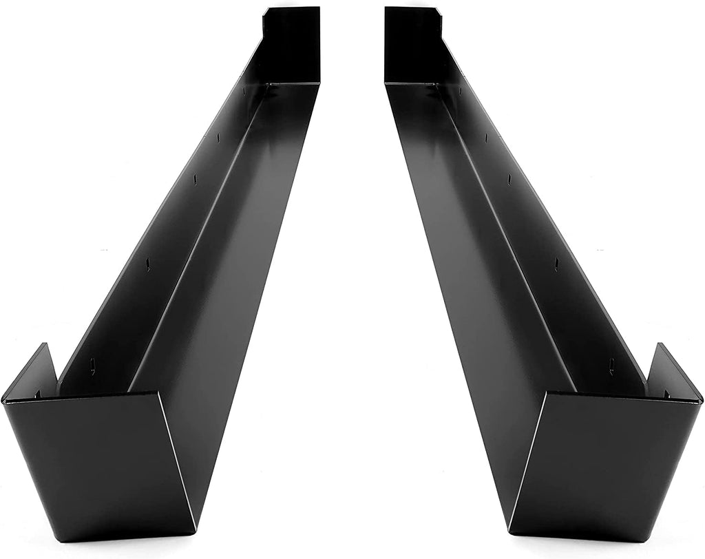 2PCS Powder Coated Steel Black Rock Sliders A32927