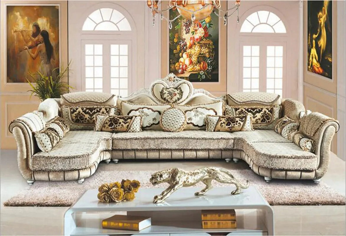 Modern Fabric Sectional Sofa Set V199