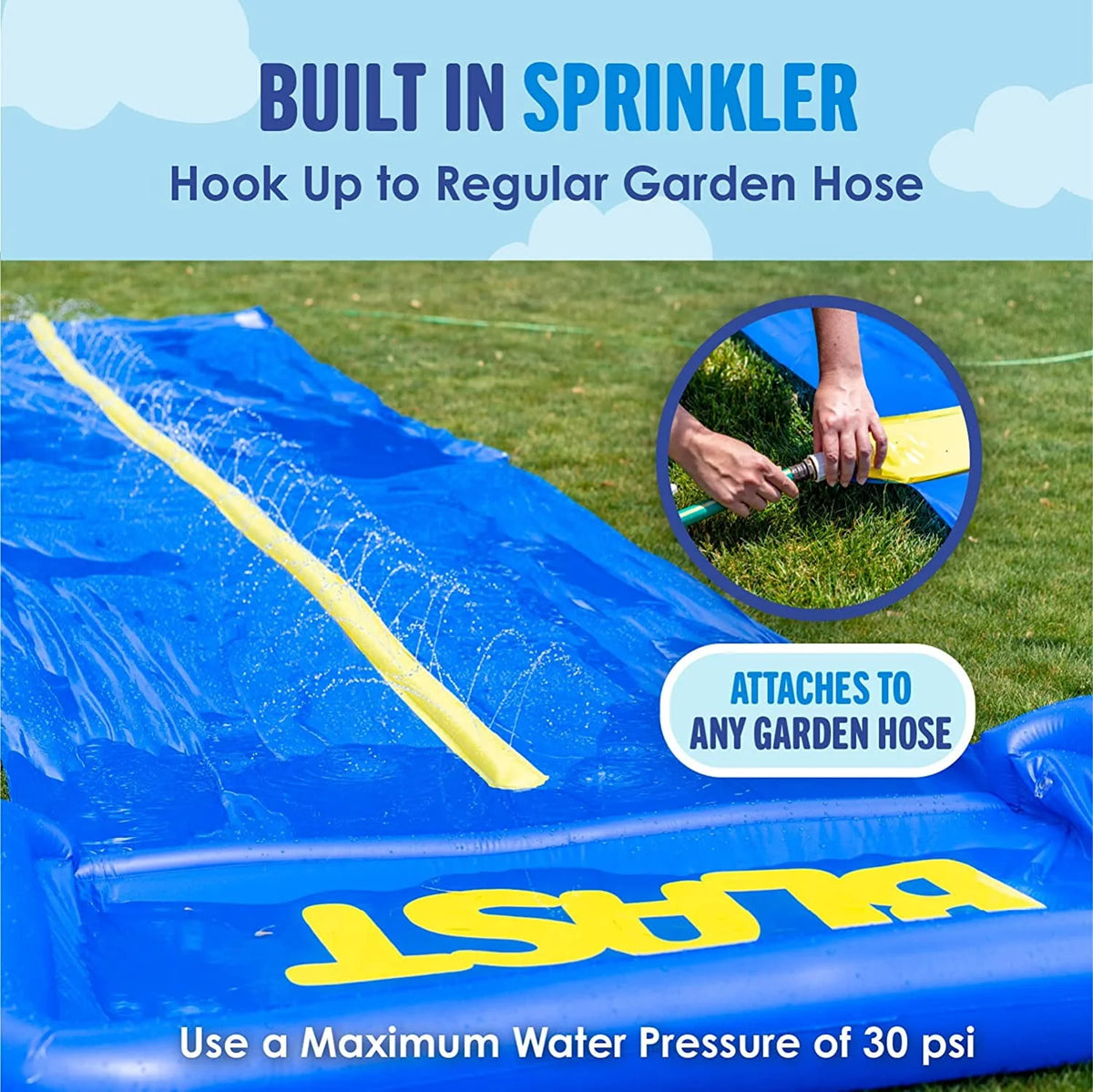 30' Waterslide with Splash Zone V59192