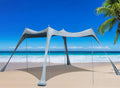 Family Beach Tent Sunshade Canopy Pop Up Sun Shelter 4 Pole with Carry Bag Q488939