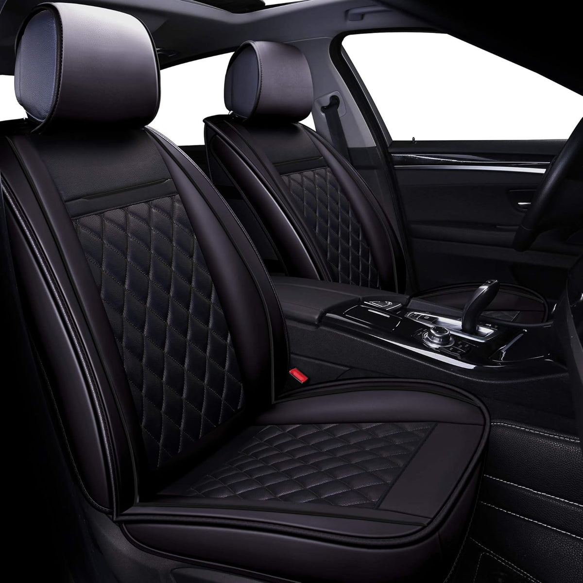 Black & Red Car Seat Covers J2825