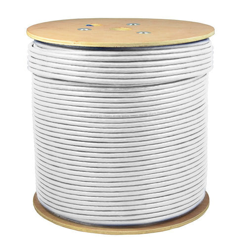 1000ft CAT6A S/FTP in-Wall CMR Rated Bare Copper Solid 23AWG Conductor 550Mhz Ethernet Wire W534