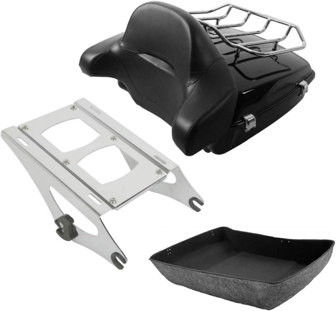 Chopped Tour Pak Trunk & Solo Mounting Rack Backrest + Base Plate G19669