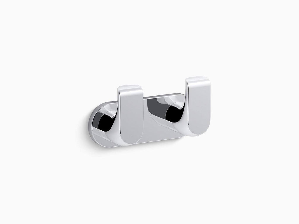 Matte Black Double Robe Hook J7279