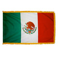 3ft. x 5ft. Mexico Flag with Side Pole Sleeve and Fringe V46062