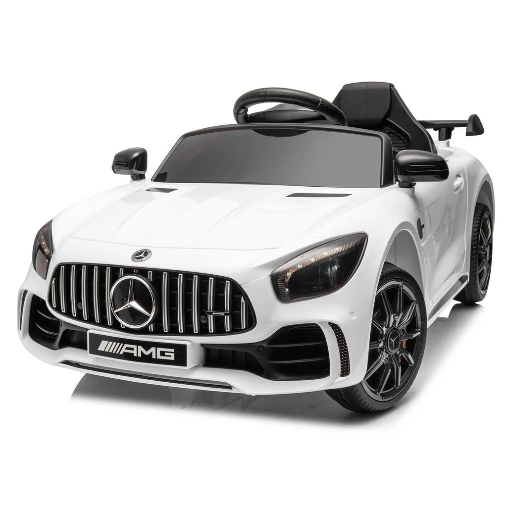 12V Electric Ride on Car Toy with Remote Control, LED Lights, Black V53483