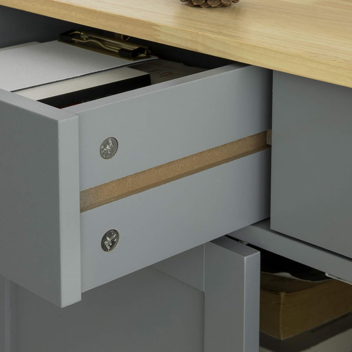 Grey Storage Cabinet Sideboard T48240