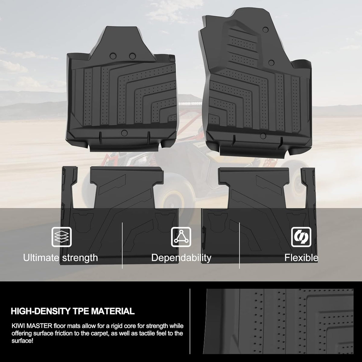 All Weather TPE Floor Mats Black R607772