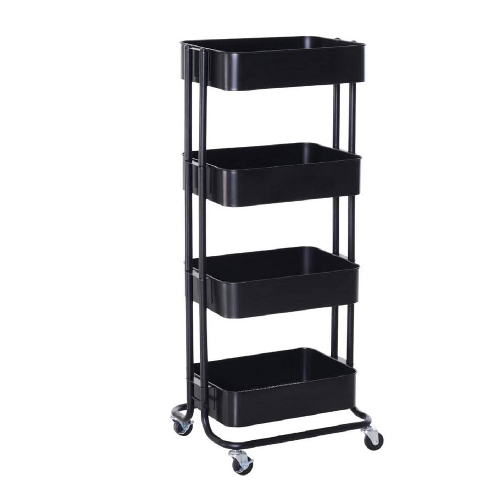 4-Tier Metal Rolling Utility Cart E118
