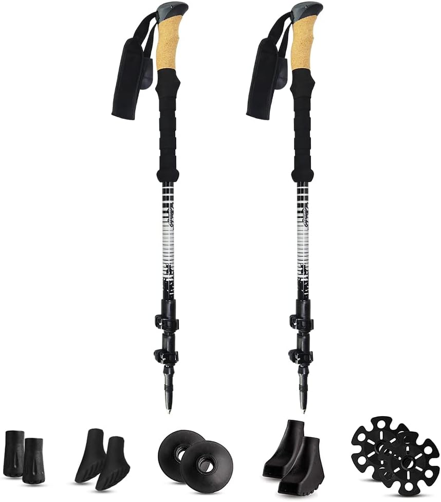 Carbon Fiber Trekking Poles with Cork Handle Y990650