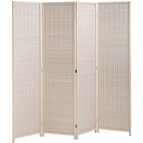 Natural Bamboo 6 Panel Room Divider O373196
