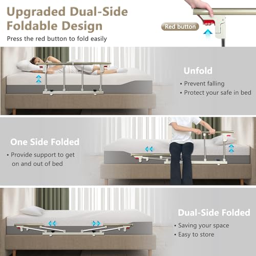 Collapsible Bedside Safety Rail for Bed K790