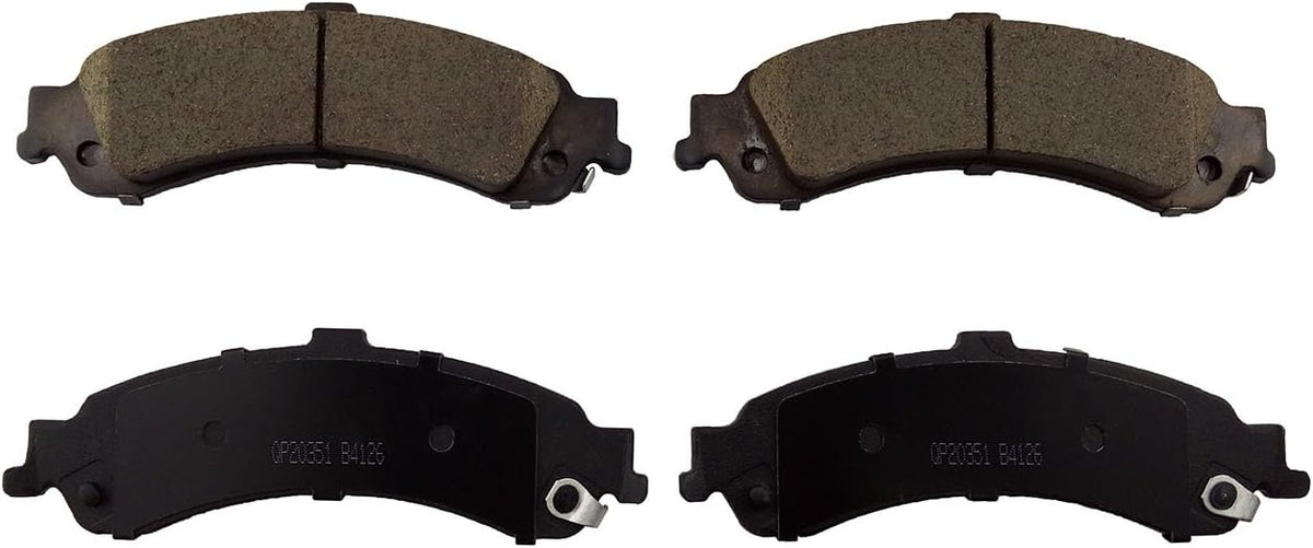 Rear Brake Kit with Drilled Slotted Rotors and Ceramic Brake Pads L80914