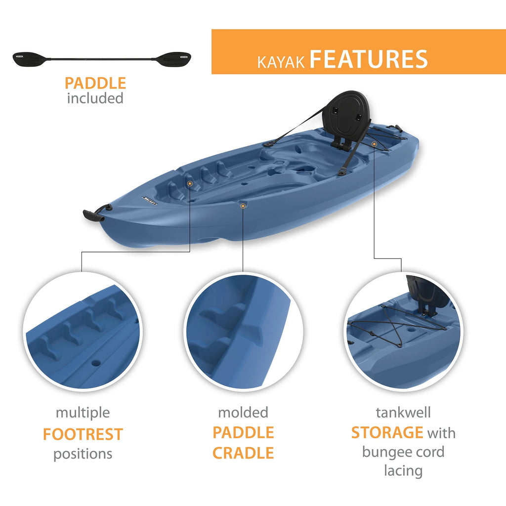 Red 8 ft Sit-on-Top Kayak I7401