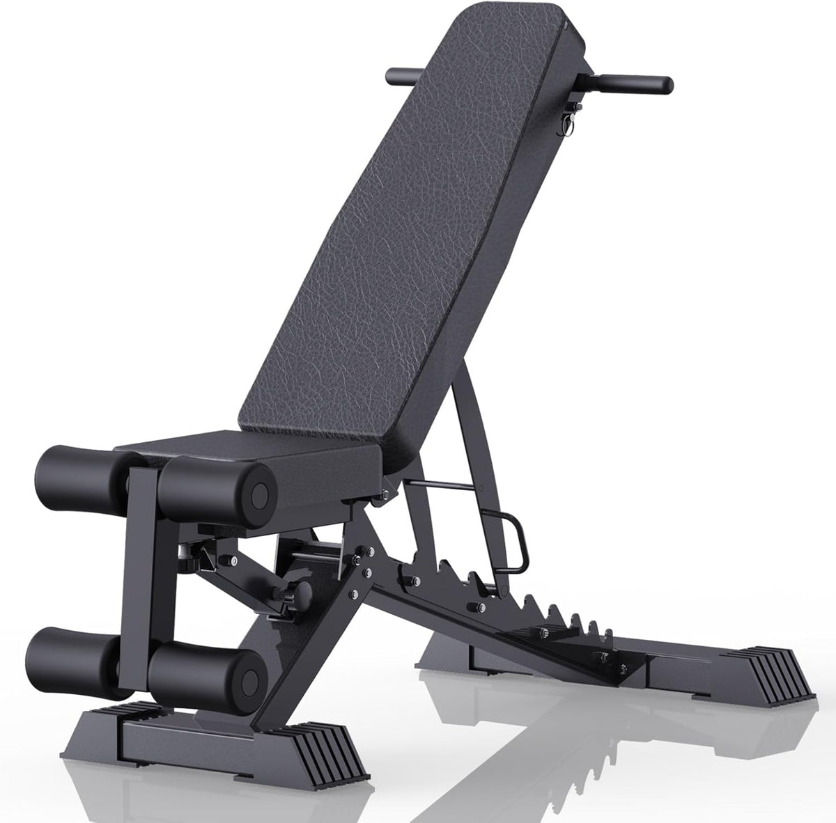 Adjustable Weight Bench, 1100 LB Capacity Heavy-duty Foldable Flat/Incline/Decline Exercise Bench N291