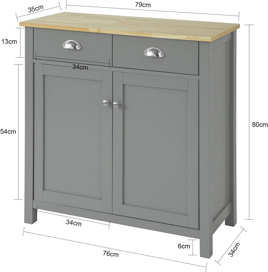 Grey Storage Cabinet Sideboard T48240