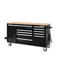 Heavy Duty Mobile Tool Chest with 10 Drawers in Black K8136