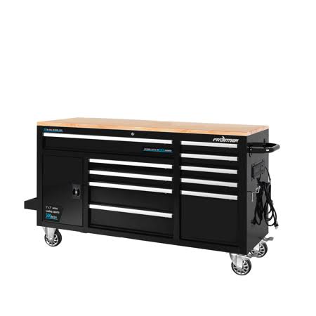 Heavy Duty Mobile Tool Chest with 10 Drawers in Black K8136