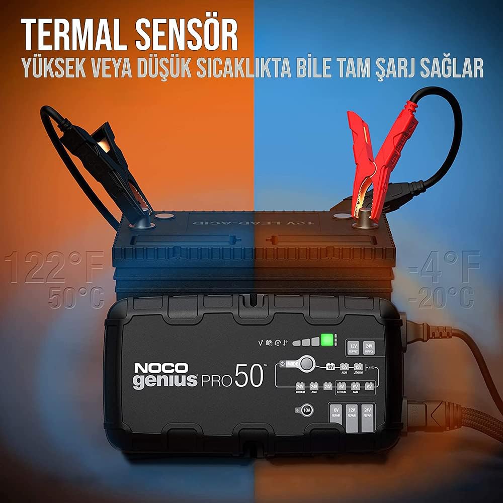 50-Amp 6V 12V 24V Battery Charger U298794