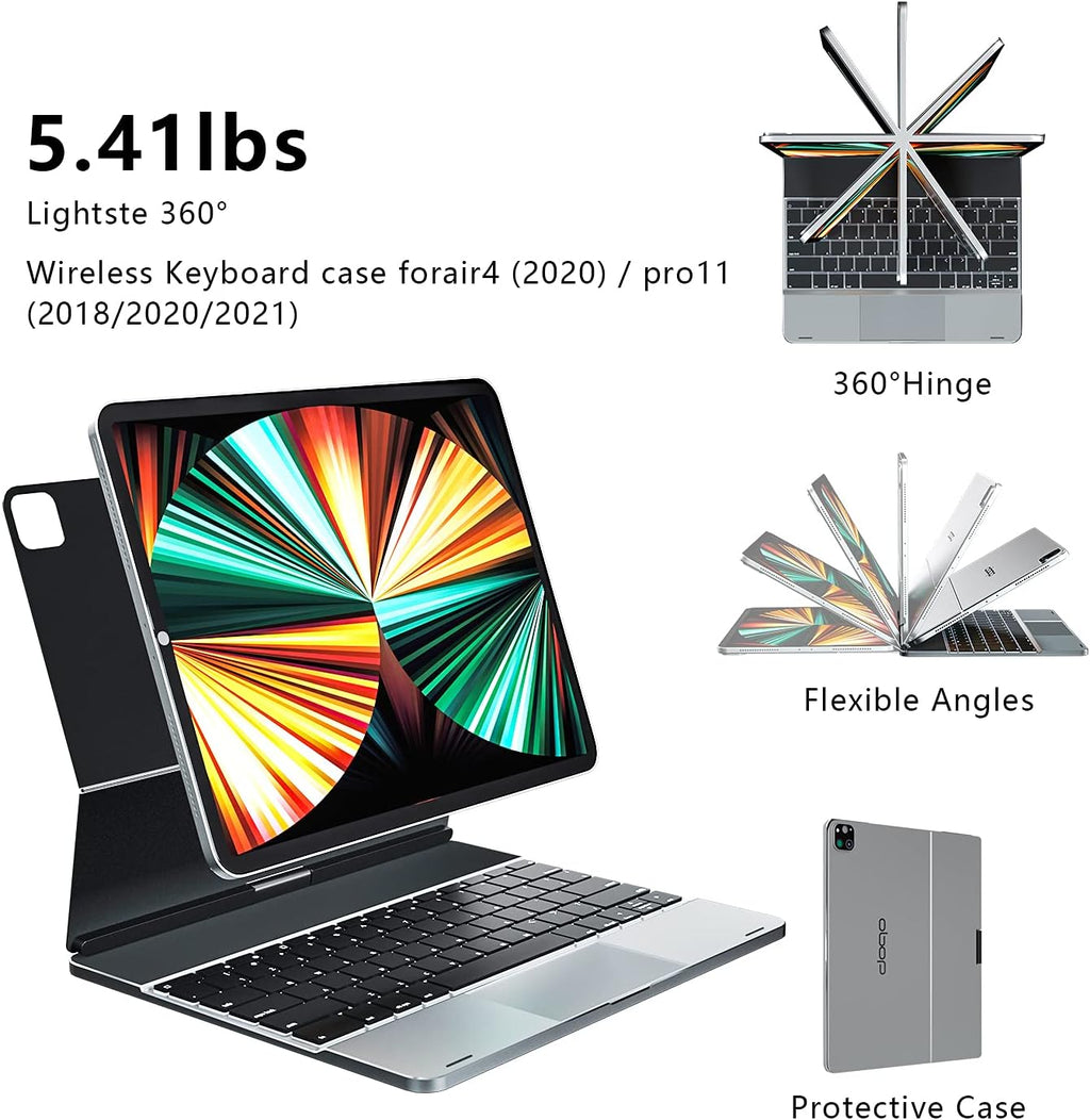 Magnetic Backlit Keyboard Case with Touchpad G6424