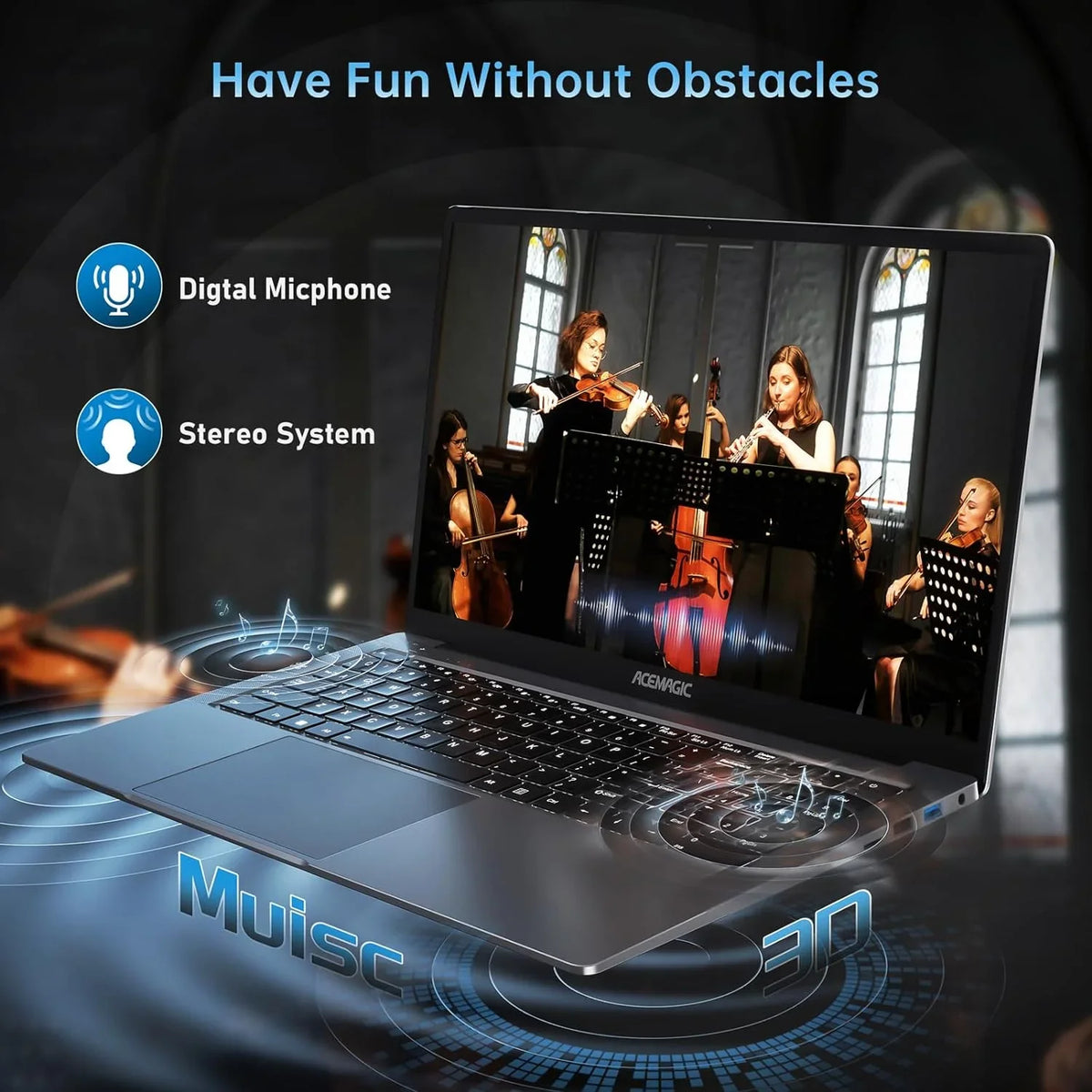 Graphite 15.6 FHD Gaming Laptop with 32GB RAM 1TB SSD T8728