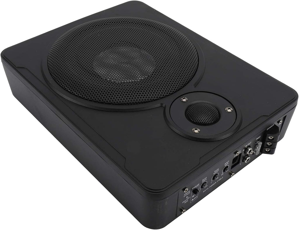 600w Car/Truck Audio Slim Under-Seat Powered Subwoofer D638354