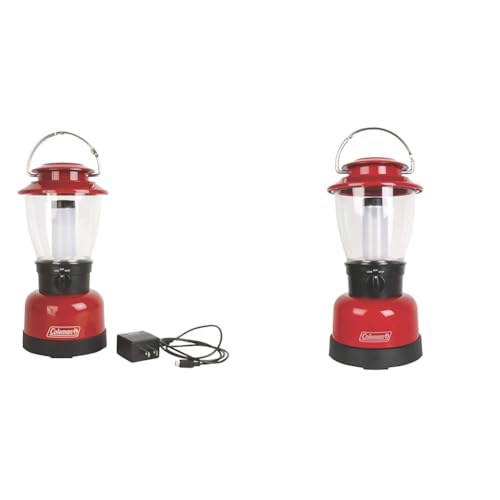 Coleman Classic Rechargeable 400 Lumens LED Lantern, Water-Resistant Lantern with USB Charging Port and Carry Handle T728348