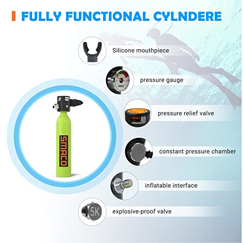 Double Scuba Tank with 0.5L Capacity B140999