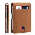 Slim Leather RFID Blocking Bifold Wallet O765299