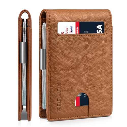 Slim Leather RFID Blocking Bifold Wallet O765299