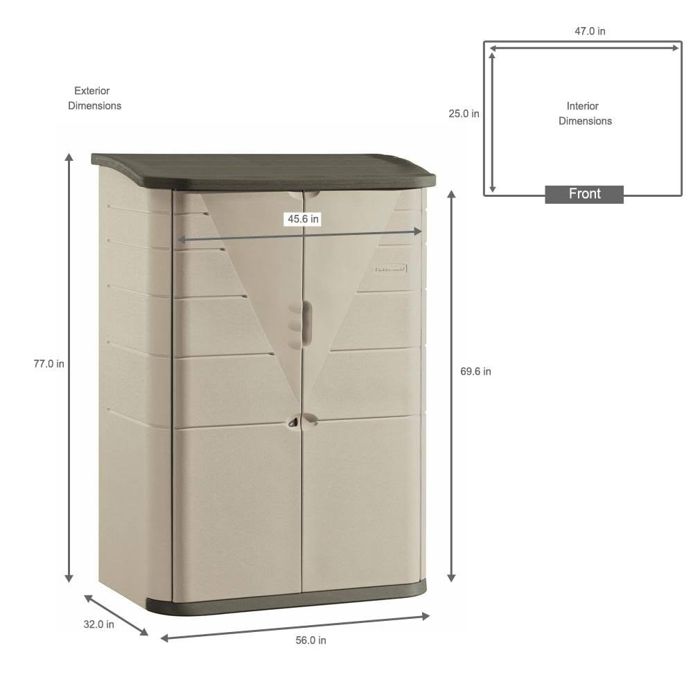 Large Vertical Storage Shed J218
