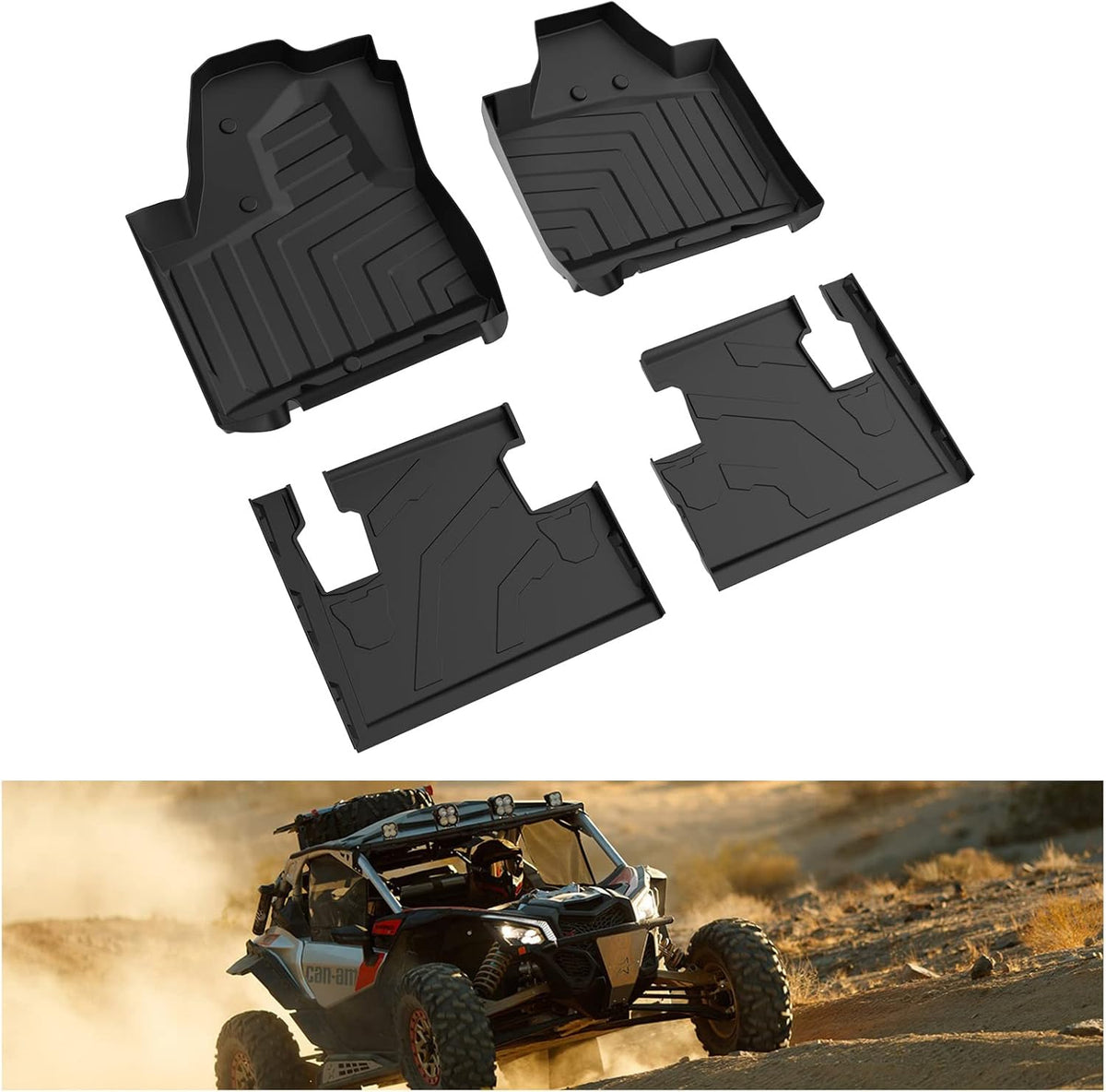 All Weather TPE Floor Mats Black R607772