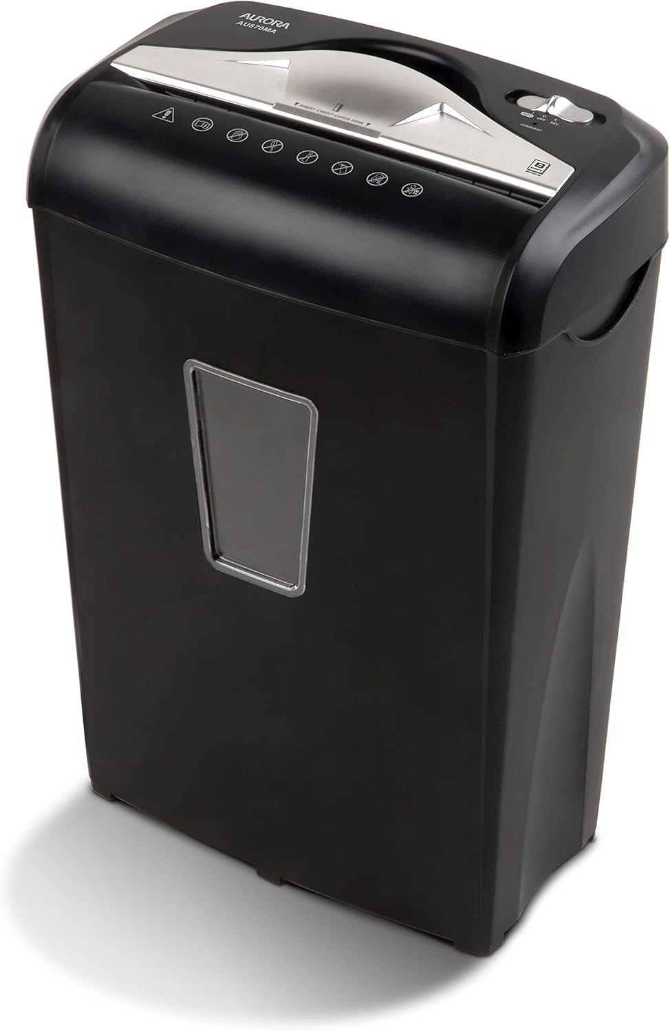 10-Sheet Micro-Cut Paper CD Credit Card Shredder with Pullout Basket E94494