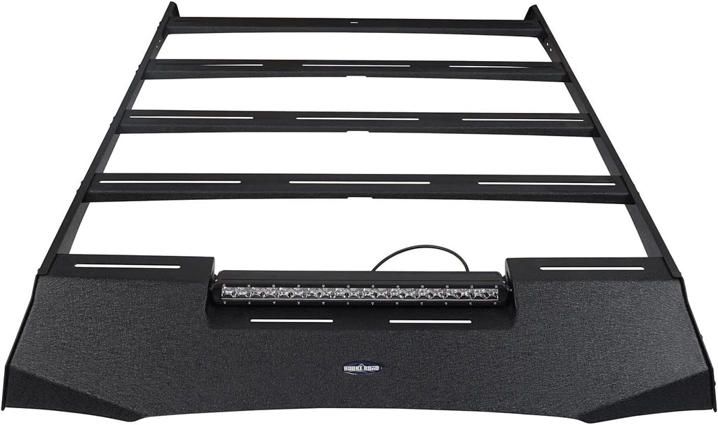Roof Rack Basket Cargo Carrier with 100W LED Light Bar W579
