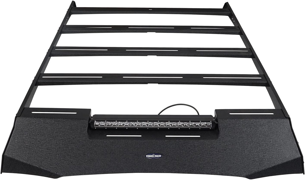 Roof Rack Basket Cargo Carrier with 100W LED Light Bar W579