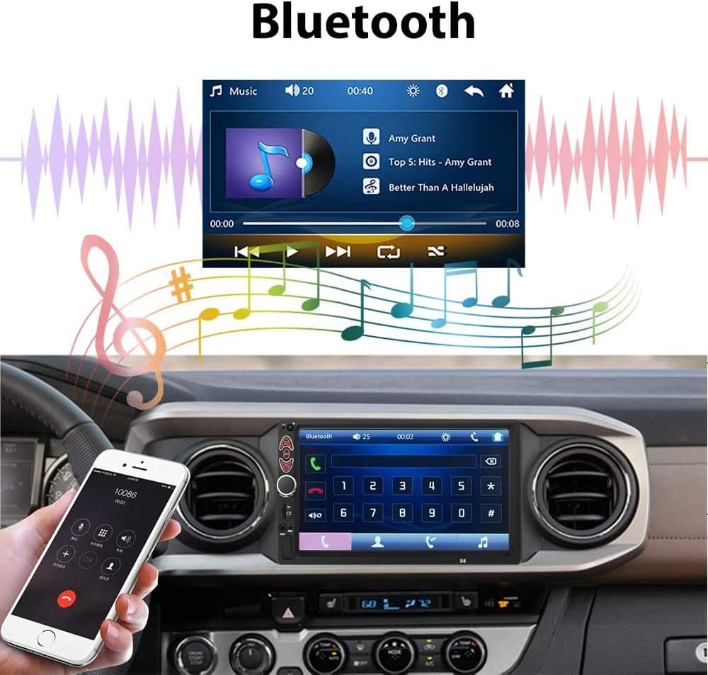 7 Inch Touchscreen Double Din Car Stereo E766