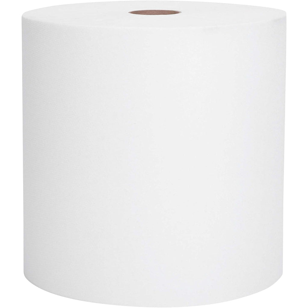 White Hard Roll Paper Towels, 6 Rolls E7842
