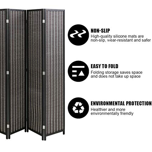 Natural Bamboo 6 Panel Room Divider O373196