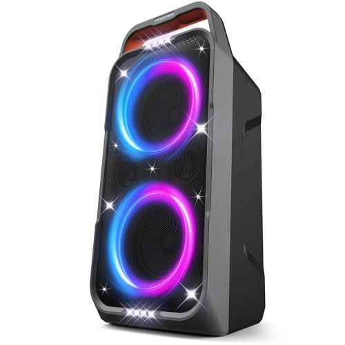 Portable Bluetooth Speaker with Deep Bass and LED Light Show N505
