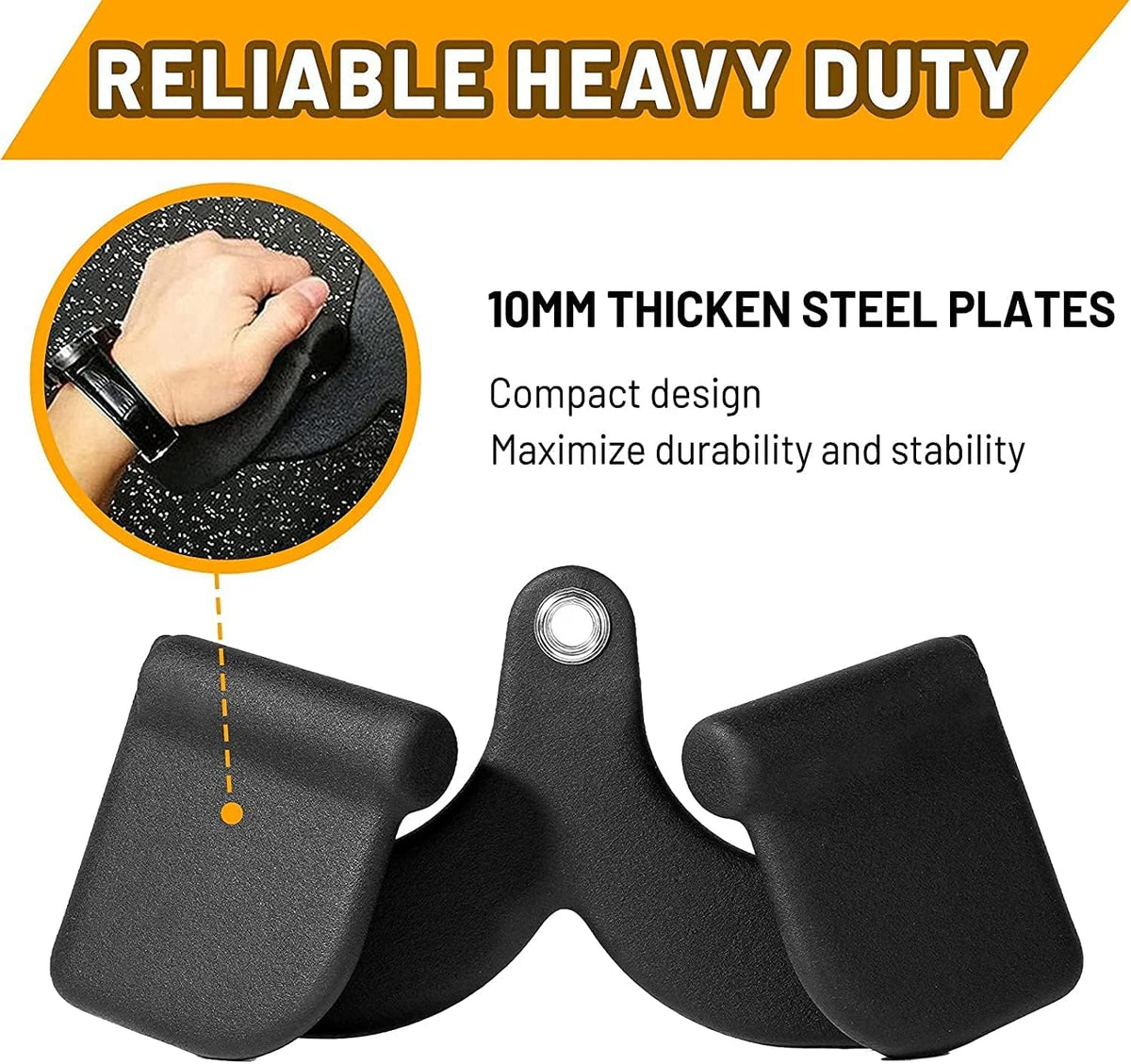 Double D Handle Cable Attachments with Rubber Handgrips U804931